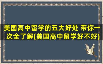 美国高中留学的五大好处 带你一次全了解(美国高中留学好不好)